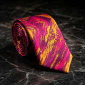 Cravate Retro Abstract Marble Necktie