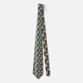 Cravate Retro Cat Graphic Custom Necktie (Devant)