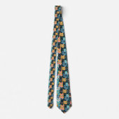 Cravate Retro Cat Graphic Custom Necktie (Dos)