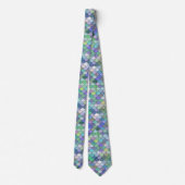 Cravate Retro Échelle de sirène Couleurs Motif Pastel  (Dos)