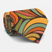 Cravate Retro Floral Art Nouveau Pattern Décor (Roulé)