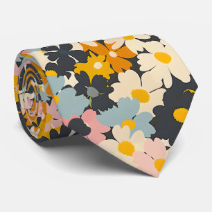 Cravate Retro Floral Cottagecore