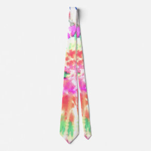 Cravate *~* Rétro. Hipster Rainbow Psychodelic Tie Dye