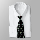 Cravate Rétro Martini vert (Attaché)