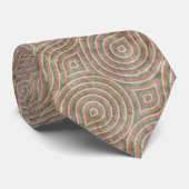 Cravate Retro Mauve Motif (Roulé)