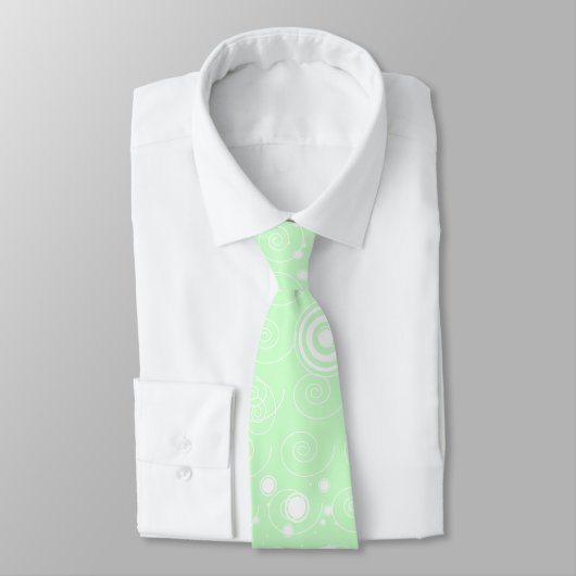 Cravate Rétro menthe (Attaché)