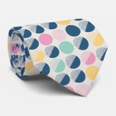 Cravate Rétro motif de demi-cercle (Roulé)