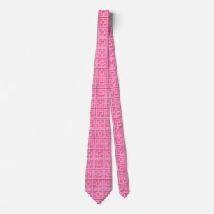 Cravate Retro Pink Trellis