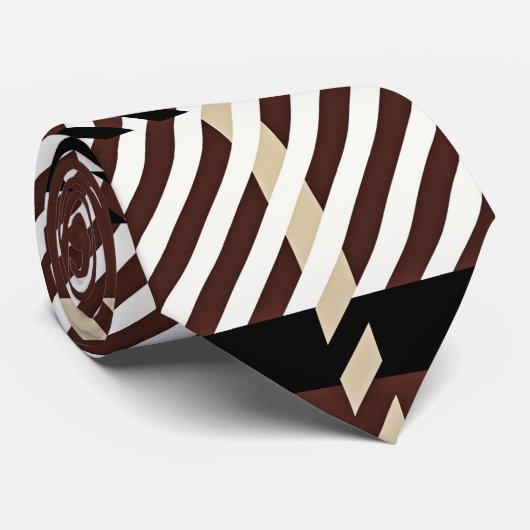 Cravate rétro rayée (Roulé)