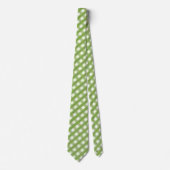 Cravate Rétro "Sage Green En vichy Check" (Devant)