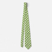 Cravate Rétro "Sage Green En vichy Check" (Dos)