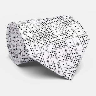 Cravate Retro Starburst Dominoes