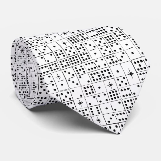 Cravate Retro Starburst Dominoes (Roulé)