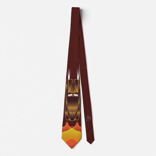 Cravate Retro Stretch Automobile Car Necktie Design (Devant)