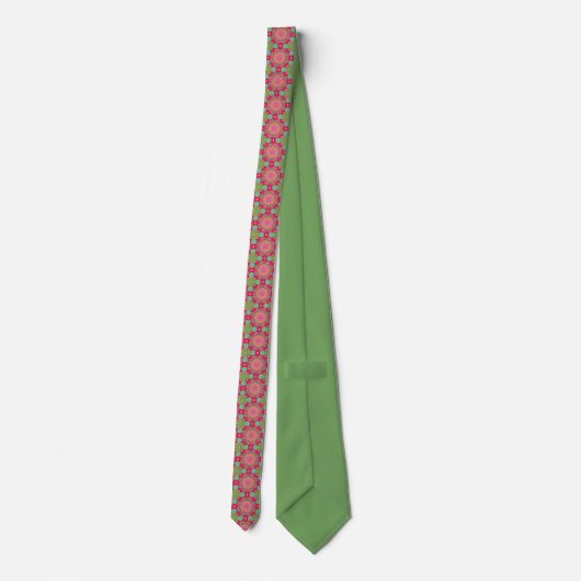 Cravate Retro Succulent Garden Neck Tie (Dos)