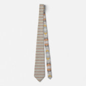 Cravate Retro Summer Geometric Color Block Pattern Design (Devant)
