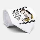 Cravate Rétro T-shirts et cadeaux de mamie (Roulé)