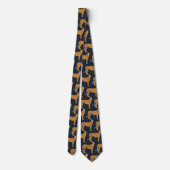 Cravate Retro tacheté Cheetah Wild Cat Portrait Art (Dos)