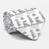 Cravate Retro Texting Internatonal Morse Code (Roulé)