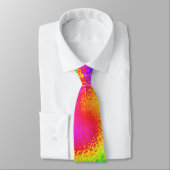Cravate Retro Tie Dye Hippie Psychedelic (Attaché)