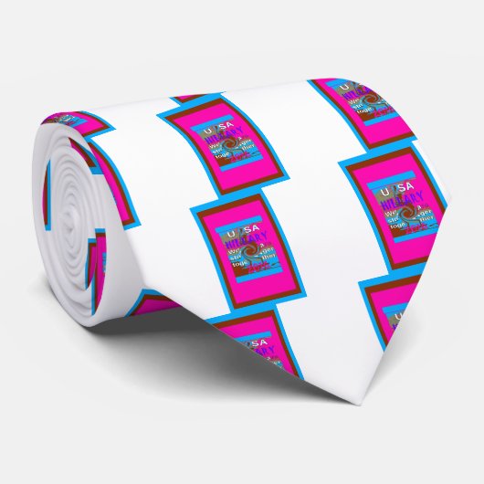 Cravate Retro USA Stronger Together Abstrait Art Print (Roulé)