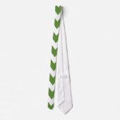 Cravate Rétro zigzag moderne coloré vert de Chevron (Dos)