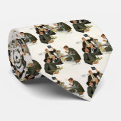 Cravate Réunion vintage des dirigeants des compagnies aéri (Roulé)