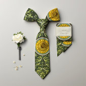 Cravate Rêve de Dandelion Jaune : Fleur de l'époque victor