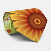 Cravate Rêve Floral, Art Fractal Moderne Abstrait Fleur (Roulé)