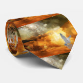 Cravate rêve Sky face (Roulé)
