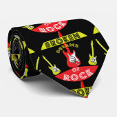 Cravate Rêves de rock guitare électrique | Rock | Bain de  (Roulé)