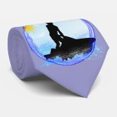 Cravate Rêves de ski de jet (Roulé)