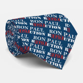 Cravate Révolution de Ron Paul (bleu présidentiel) (Roulé)