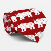 Cravate Rhino, dessin africain (Roulé)