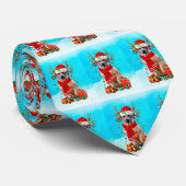 Cravate Rhodesian Rdgeback dans la neige avec cadeaux de N (Roulé)