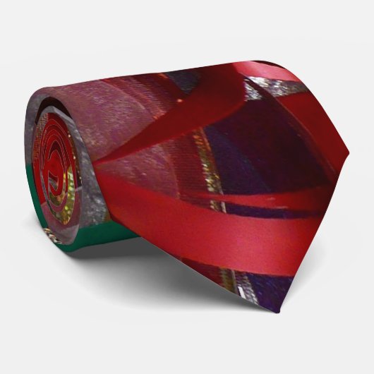 Cravate Ribbons de Noël (Roulé)