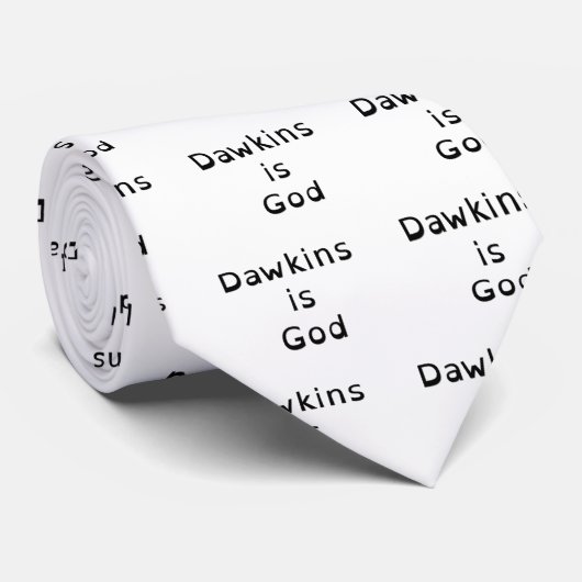 Cravate Richard Dawkins est Dieu (Roulé)