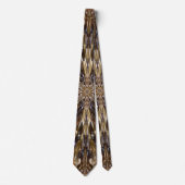 Cravate Richesse Des Perles De Semence Motif Abstrait (Devant)