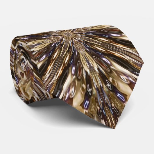 Cravate Richesse Des Perles De Semence Motif Abstrait (Roulé)