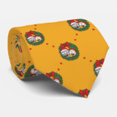 Cravate Rick et Morty | Motif de couronne de vacances (Roulé)