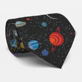 Cravate RICK ET MORTY™ | Motif spatial (Roulé)