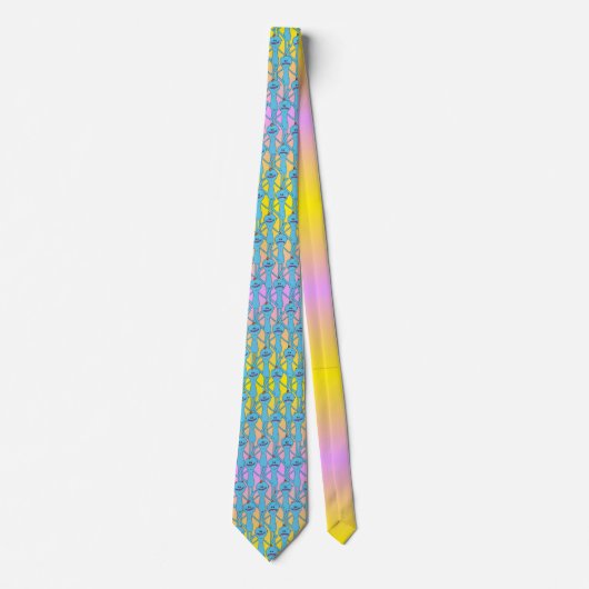 Cravate RICK ET MORTY™ | Rainbow M. Meeseeks Motif (Devant)