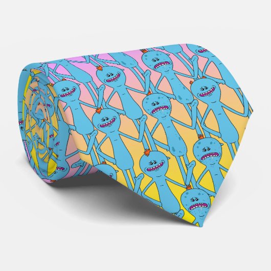 Cravate RICK ET MORTY™ | Rainbow M. Meeseeks Motif (Roulé)