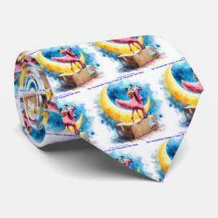 Cravate Rick London Pink Himalayan Salsa drôle