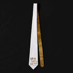 Cravate Rien De Fancy Juste Amour   Micro Mariage Gold Hea