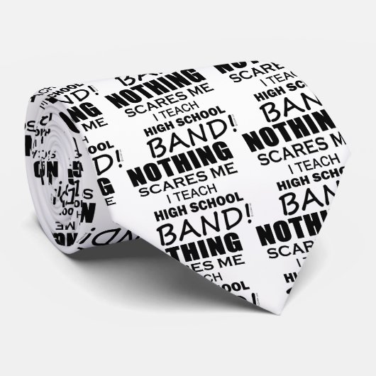 Cravate Rien ne me fait peur Musique lycée (Roulé)