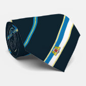 Cravate Riga a barré le drapeau (Roulé)