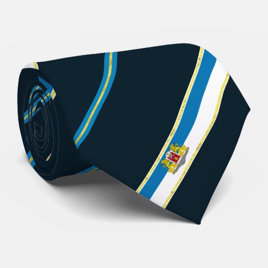 Cravate Riga a barré le drapeau (Roulé)