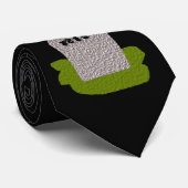 Cravate RIP Worked into an early grave Novelty TIe (Roulé)