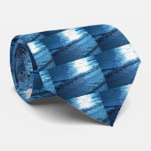 Cravate Rive mer, Sérénité Bleue Nature Photo (Roulé)